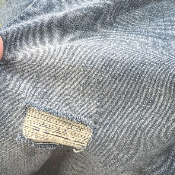 J Brand Johnny Distressed High Waisted Slim Boyfriend Jeans Style #14482 Size 31 - Picture 14 of 14